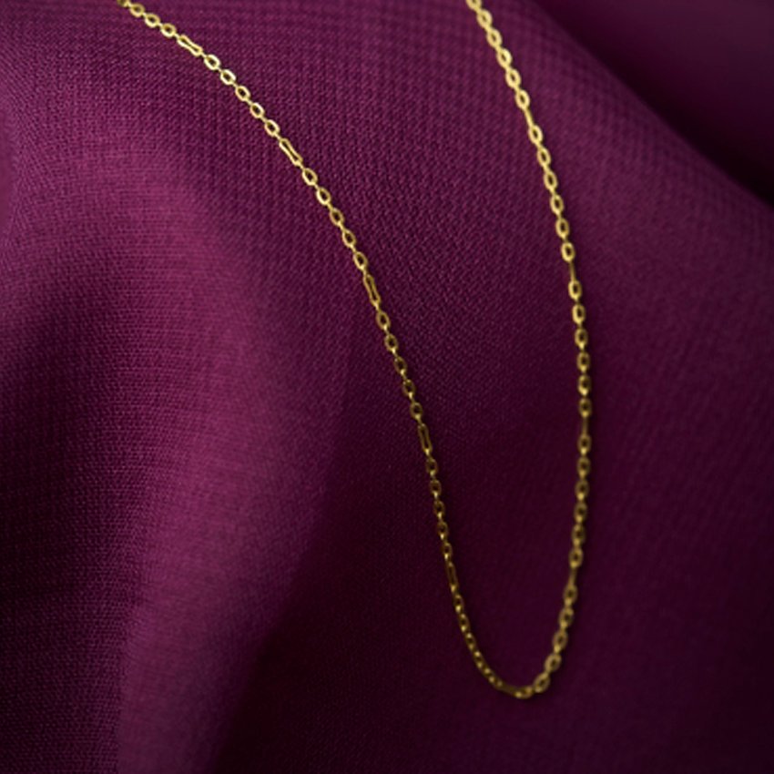 Round Link Gold Chain 
